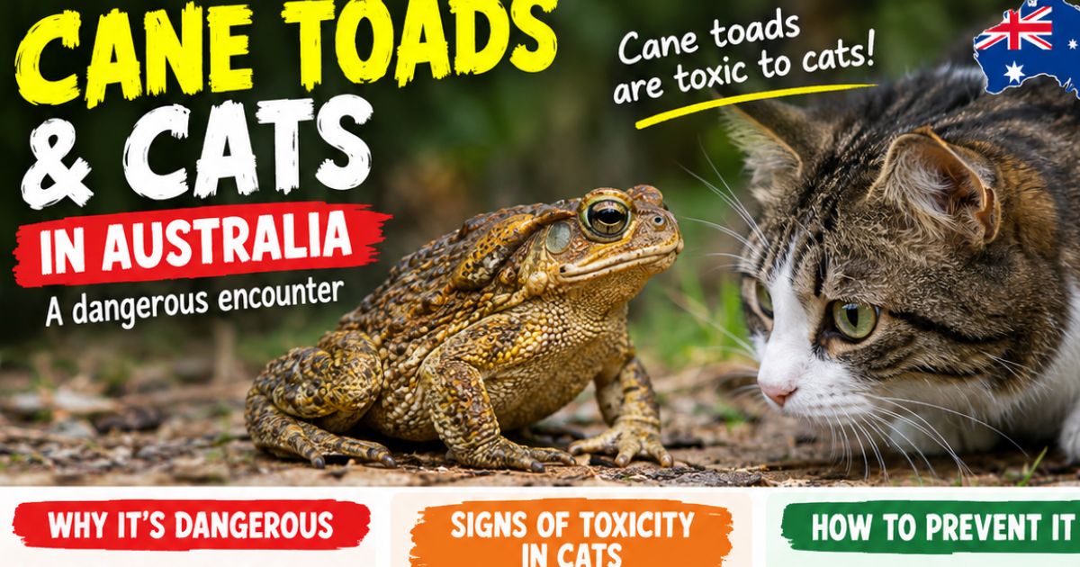 Cane Toad Poisoning in Cats: Signs, First Aid and How to Protect Your Cat