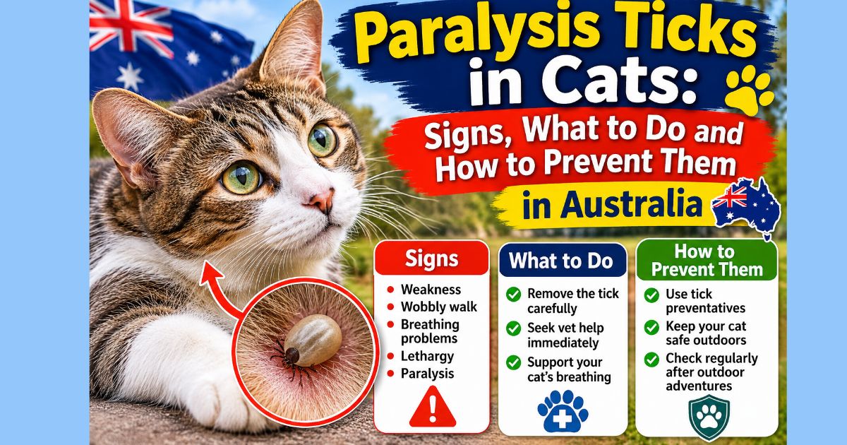 Paralysis Ticks in Cats: Signs, What to Do and How to Prevent Them in Australia