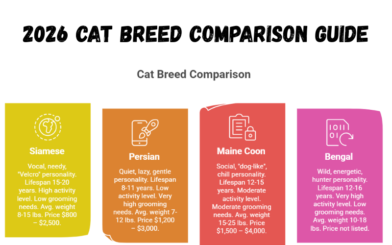 2026 Cat Breed Comparison Guide